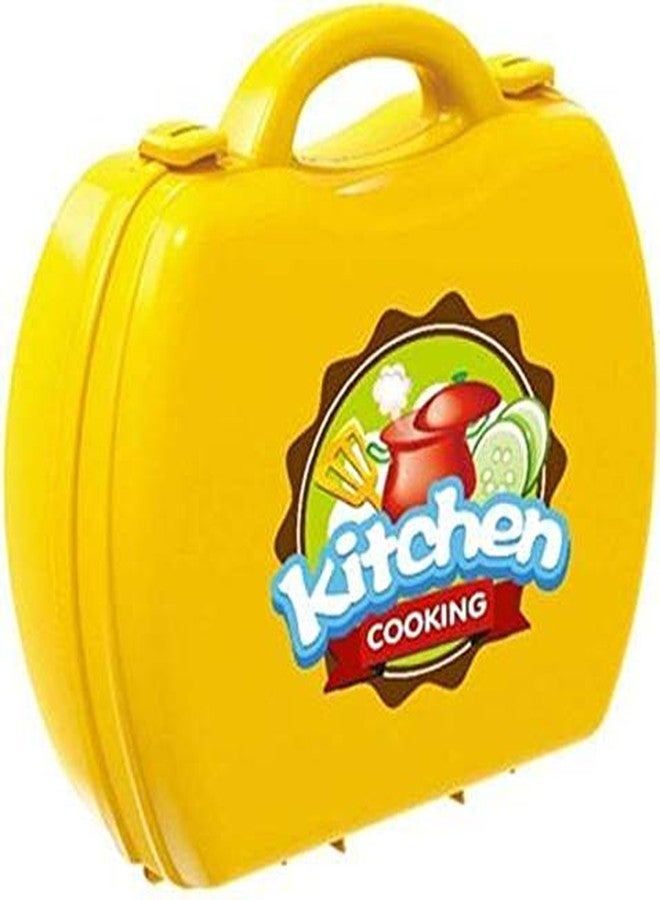 OBLETTER Pretend Play Kitchen Cooking Kitchen Suitcase Set Toy with Briefcase, Accessories for 2 to 8 Year Old Kids Boys and Girls - Image 4